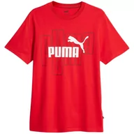 Koszulki sportowe męskie - Koszulka fitness męska Puma Graphics No. 1 Logo Tee - miniaturka - grafika 1