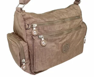 Stylowa Pozioma Torba Średnia Na Ramię Bag Street NR 2228 BRĄZOWY - Torebki damskie - miniaturka - grafika 3