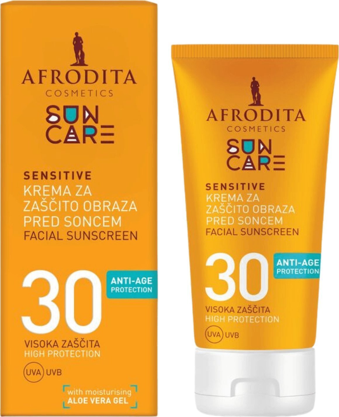 Afrodita Afrodita Sun Care Sensitive SPF30 Krem Przeciwsłoneczny Do Twarzy
