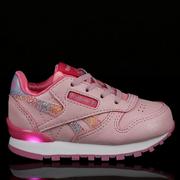 Buty dla dziewczynek - Buty Reebok Classic Leather Step N Flash IE9202 Pink Glow/Lucid Lilac/Cloud White - miniaturka - grafika 1