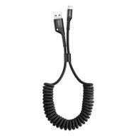 Kable USB - Baseus Kabel CALSR-01 USB 20 M Lightning M 1m kolor czarny - miniaturka - grafika 1