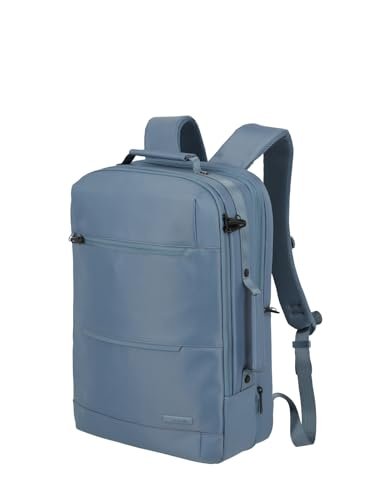 Travelite Workfow plecak podróżny z materiału pochodzącego z recyklingu z kieszenią bezpieczeństwa, 46 cm, 30 litrów