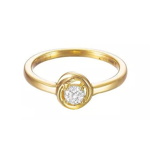 Esprit women's ring in rhodium 925 silver with white zirconia 53 (16.8)