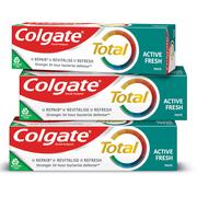 Pasty do zębów - Colgate Palmolive TOTAL WYBIELANIE pasta do zębów 3 x 75 ml CP-ZW-COL-0002 - miniaturka - grafika 1