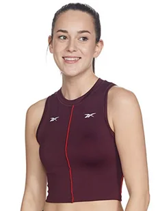 Reebok SH Performance Tank Top bez rękawów, damski, granatowy wielokolorowa granatowo-czerwony M FU2497 - Koszulki i topy damskie - miniaturka - grafika 1