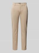 Spodnie męskie - Spodnie o kroju slim fit z elastycznym paskiem model ‘Langford’ - miniaturka - grafika 1