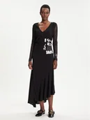 Sukienki - Desigual Sukienka codzienna Posinew 25WWVW26 Czarny Slim Fit - miniaturka - grafika 1
