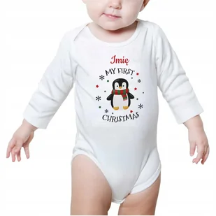 Body Dziecięce Prezent Świąteczny IMIĘ Wzory - 80 - Body dla niemowląt - miniaturka - grafika 1