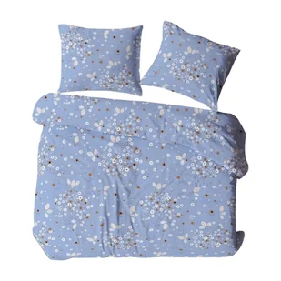 Pościel z kory 160x200 niebieska biała liście 1788N Bielawa KARO - Pościel Pościel z kory 160x200 niebieska biała liście 1788N Bielawa KARO - Pościel - miniaturka - grafika 1