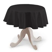 Obrusy i serwetki - Dekoria Obrus okrągły Shadow Grey grafitowy) 135 cm Cotton Panama - miniaturka - grafika 1