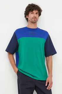 Koszulki męskie - Armani Exchange t-shirt bawełniany wzorzysty - grafika 1