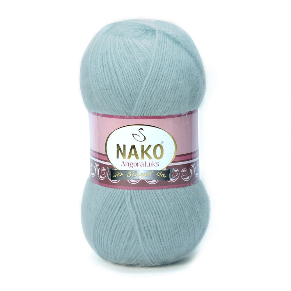 Włóczka NAKO ANGORA LUKS 100g kolor: 10471/brudna mięta