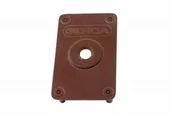 Szyldy i rozety - Szyld wzmocniony do zamka Gerda TYTAN ZX, brązowy - miniaturka - grafika 1