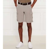 Spodenki męskie - BOSS ORANGE Lniane szorty Sisla-9-Cargo | Relaxed fit - miniaturka - grafika 1