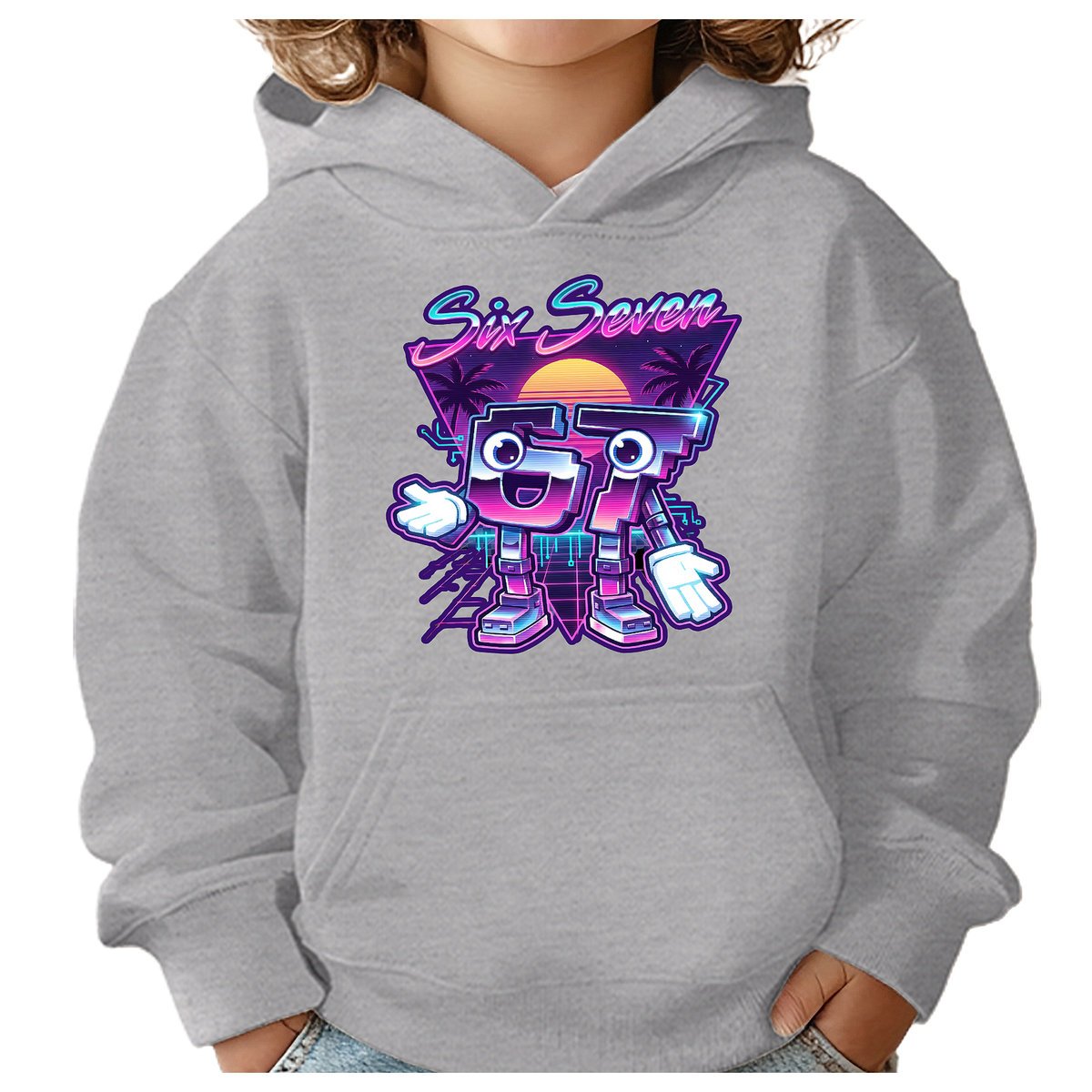 BLUZA DZIECIĘCA Z KAPTUREM 67 SIX SEVEN VIRAL 110-116 DLA DZIECKA PREZENT
