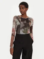 Bluzki damskie - Desigual Bluzka Carson 24WWTK59 Brązowy Regular Fit - miniaturka - grafika 1