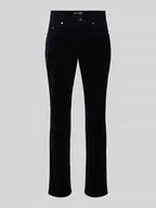 Spodnie męskie - Spodnie materiałowe o kroju modern fit z 5 kieszeniami - miniaturka - grafika 1