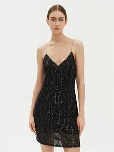 Imperial Sukienka koktajlowa A9990058S Czarny Regular Fit - Sukienki - miniaturka - grafika 1