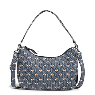 Vera Bradley Frannie Crescent damska torebka crossbody, Bees Navy - bawełna z recyklingu, jeden rozmiar, Bees Navy - bawełna z recyklingu, Rozmiar Uniwersalny - Torebki damskie - miniaturka - grafika 1