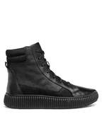 Botki damskie - Geox Botki D Graisy D46XFC 046LT C9999 Czarny - miniaturka - grafika 1
