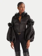 Bluzki damskie - Babylon Bluzka S00303 Czarny Regular Fit - miniaturka - grafika 1