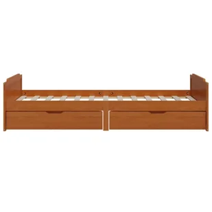 Lumarko Rama łóżka z szufladami, miodowy brąz, sosnowa, 90 x 200 cm - Łóżka - miniaturka - grafika 6