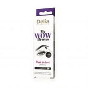 Kredki do oczu - Delia Cosmetics Cosmetics Eyebrow Expert Piórkowy Marker do brwi czarny - miniaturka - grafika 1