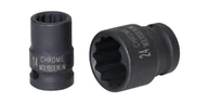 Klucze i nasadki - KS Tools Siła  5150928 klucz nasadowy, krótkie, 28 MM, 12 kant, czterokątnym 1/2" 515.0928 - miniaturka - grafika 1