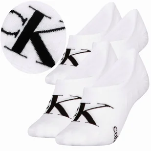 Calvin Klein Skarpetki Stopki 2 Pary 39-42 Ck Biały - Skarpetki damskie - miniaturka - grafika 1