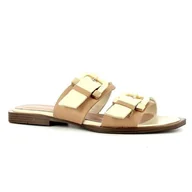 Klapki i japonki damskie - Beżowe klapki damskie CARINII - Carinii - miniaturka - grafika 1