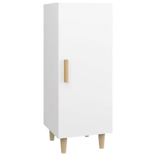 Lumarko Szafka, biała, 34,5x34x90 cm, materiał drewnopochodny - Szafki do salonu - miniaturka - grafika 3