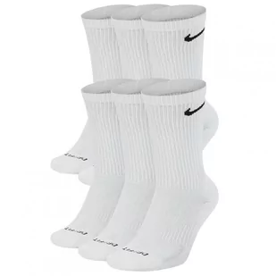 Nike skarpety białe wysokie komplet 6 par Dri-Fit SX6897-100 39-42 - Skarpetki męskie - miniaturka - grafika 1