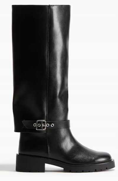 H&M KOZAKI CZARNE WSUWANE DAMSKIE GŁADKIE 36 Y6C