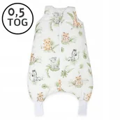 Śpiworki dla dzieci - LETNI Śpiworek z nogawkami 56-68 XS 0,5 TOG BAWEŁNA 100% PRODUKT POLSKI - miniaturka - grafika 1