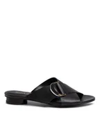 Klapki i japonki damskie - QUAZI Klapki QZ-72-04-000762 Czarny - miniaturka - grafika 1