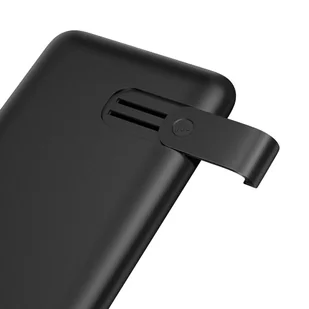 Baseus S10 power bank 10000mAh 18W bezprzewodowa ładowarka Qi 10W USB / USB Typ C PowerDelivery QC3.0 czarny (PPS10-01) - Ładowarki do telefonów - miniaturka - grafika 4