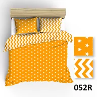 Pościel - Pościel 160x200 R052 biała żółta gwiazdki zygzak 107N 109N - miniaturka - grafika 1