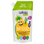 Mydła - Luksja SARANTIS Kids Pielęgnujące Mydło w płynie dla dzieci - Ananas 500ml zapas 134696 - miniaturka - grafika 1