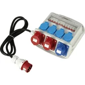 Przedłużacze i rozgałęźniki - B2B Partner Przenośna rozdzielnica elektryczna budowlana z bezpiecznikami K1224 - miniaturka - grafika 1