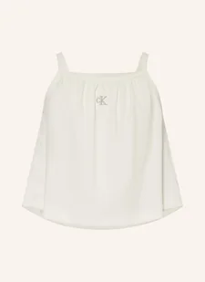 Calvin Klein Top weiss - Koszulki i topy damskie - miniaturka - grafika 1