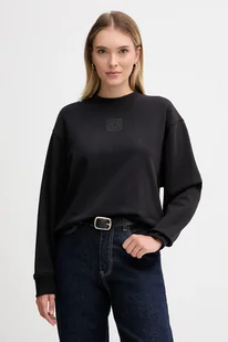 Calvin Klein bluza damska kolor czarny melanżowa LV044D203G - Bluzy damskie - miniaturka - grafika 1