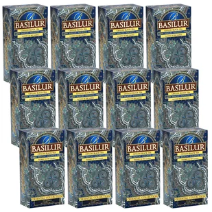 BASILUR Magic Nights Czarna herbata cejlońska z dodatkiem aromatu truskawki, moreli, ananasa i papai, w saszetkach 25 x 2 g x12 - Herbata - miniaturka - grafika 1