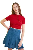 Bluzy damskie - Trendyol Damska bluza z czerwoną koszulką, rozmiar S - miniaturka - grafika 1