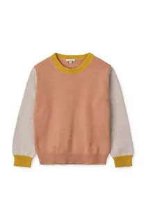 Swetry dla dziewczynek - Liewood sweter bawełniany dziecięcy kolor pomarańczowy lekki - grafika 1