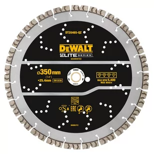 DeWalt DT20465-QZ segmentowa tarcza diamentowa do cięcia betonu zbrojonego 350x25,4 mm Elite - Tarcze do pił - miniaturka - grafika 1