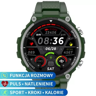 Pacific 34-02 Zielony - Smartwatch - miniaturka - grafika 1