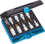 Zestawy narzędziowe - Hazet Zestaw wkrętakowych końcówek wymiennych 1/2" T20 do T60 9-częściowy - miniaturka - grafika 1