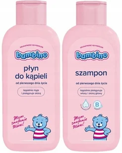 ﻿BAMBINO ZESTAW pielęgnacyjny dla dzieci i niemowląt Płyn do kąpieli+Szampon - Kosmetyki kąpielowe dla dzieci - miniaturka - grafika 1