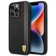 Etui i futerały do telefonów - Ferrari FEHCP14XAXBK iPhone 14 Pro Max 6,7" czarny/black hardcase Carbon - miniaturka - grafika 1