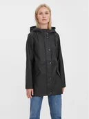 Kurtki damskie - Vero Moda Kurtka przeciwdeszczowa Malou 10266982 Czarny Regular Fit - miniaturka - grafika 1